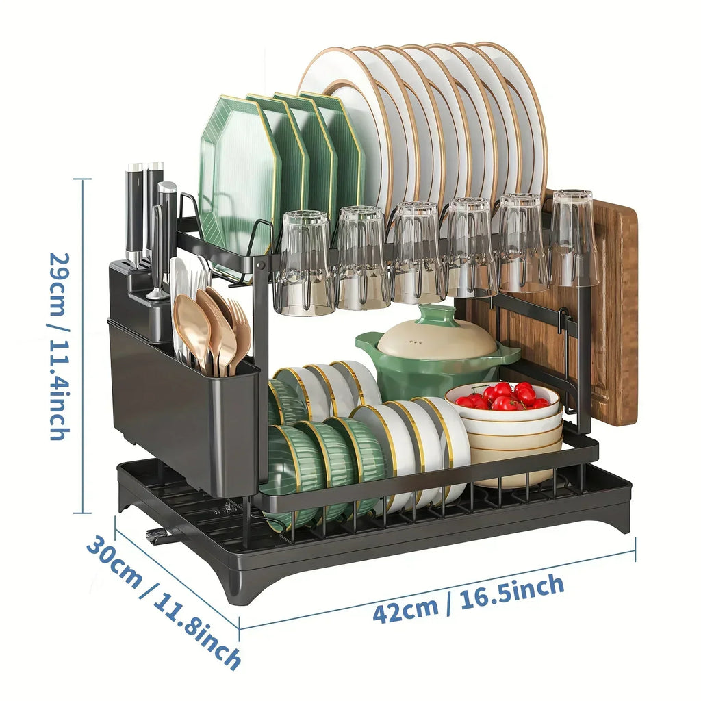 Accessories For Kitchen Countertop Bowls Organizer Dish Storage Rack Fork Drying - Dish Drying Rack - view 8