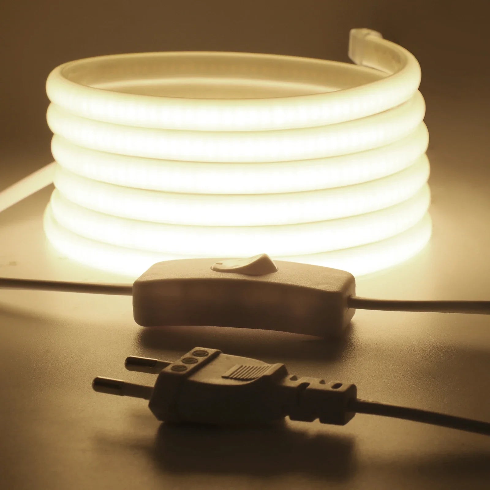 220V COB LED Strip Light 20M 40M 288LEDs/m Flexible Outdoor IP67 Waterproof CRI RA90 - LED Strip Light