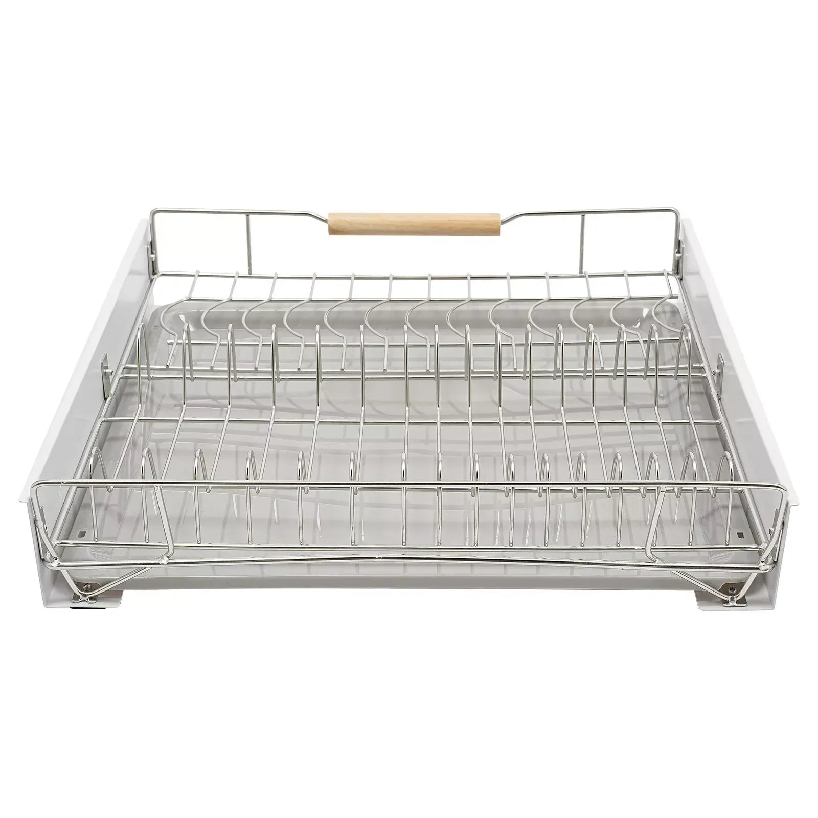 Modern Pull Out Dish Drainer Drawer Bottom-Mounted Slide Out Storage Shelf for Kitchen - Dish Drying Rack - view 3