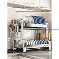 304 Stainless Steel Dish Storage Rack Kitchen Multifunctional Storage Dish Drain Rack - Dish Drying Rack