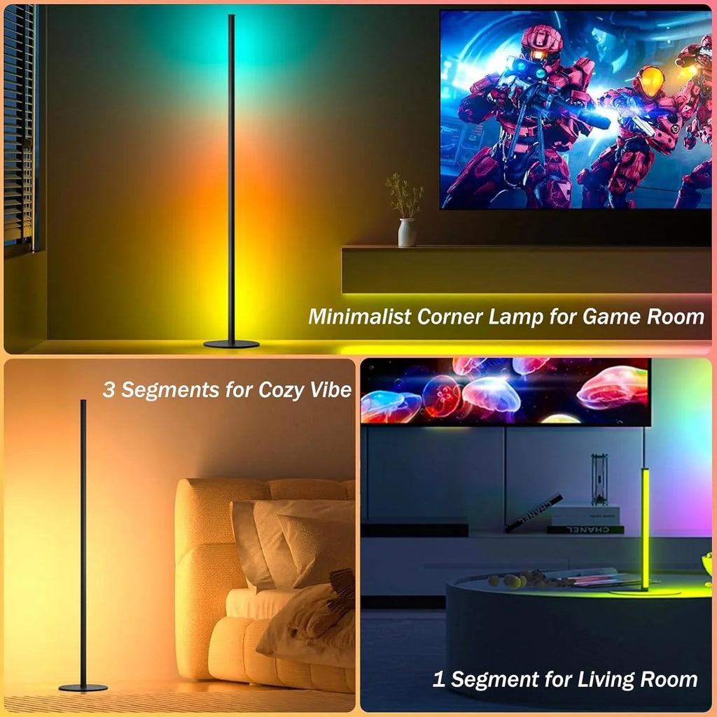 Corner Floor Lamp RGB IC Light with APP and Remote Control LED Floor Ambient - Lighting - view 4