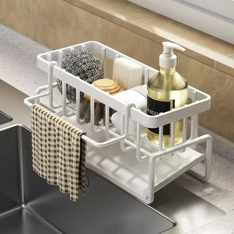 Compact Tap-Mounted Spice Shelf – Sink Organizer with Drainage Rack – Space-Saving - Kitchen Faucet - view 5