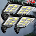 1/2/4Pcs Solar LED Light Outdoor Solar Lamp with Motion Sensor 3 Modes Waterproof IP65 - Solar Light
