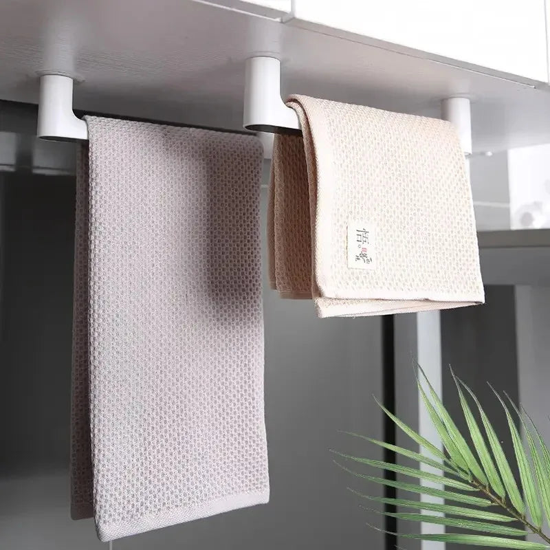 Kitchen Paper Holder Towel Hanger Rack Bar Cabinet Rag Hanging Holder Bathroom - Cabinet Organizer