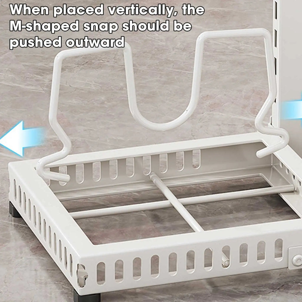 Multi-Tier Kitchen Storage Rack Pot Pan Organizer with Adjustable Shelves - Cabinet Organizer - view 4