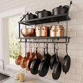 30Inch Kitchen Pot Rack Mounted Hanging Rack for Kitchen Storage and Organization - Storage Shelf