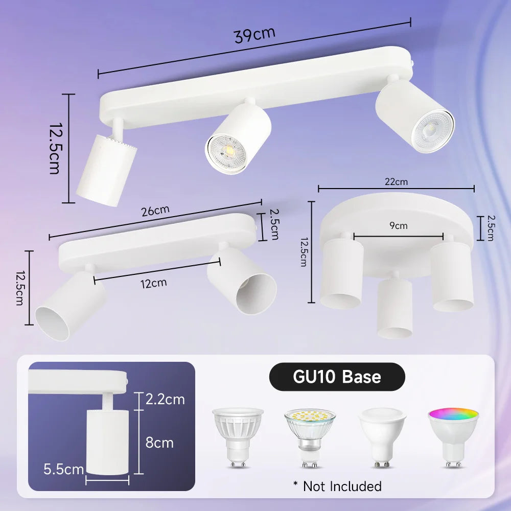 GU10 Led Spotlight Replaceable Bulb Track Light 110V 220V Led Ceiling Lighting Indoor for - LED Flood Light - view 6