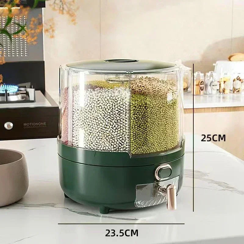 Bucket Household Rotating Sealed Insect-proof And Moisture-proof Grain Box Kitchen Six - Home Improvement - view 6