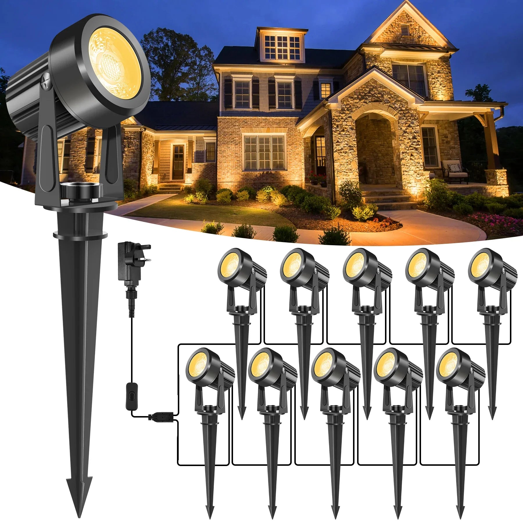 2/4/6/8/10 Lights Low Voltage Landscape Lighting 12V/27V Outdoor Lamp Garden - Lighting - view 2