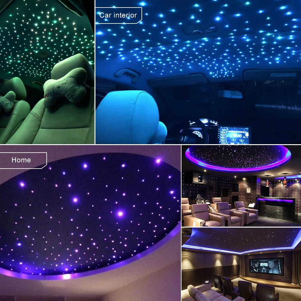 16W RGBW Fiber Optic Star Ceiling Light Kit Sound Activated APP Starry Sky Fiber - Home Improvement - view 6