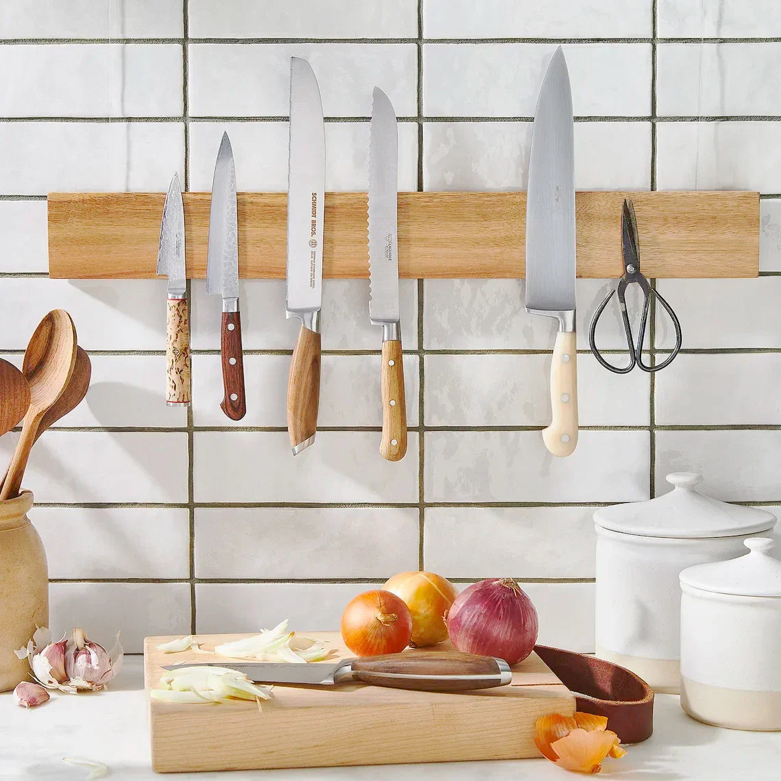 Inch Magnetic Knife Holder for Wall Stainless Steel Magnet Knife Strip No Drill with - Organizer - view 8
