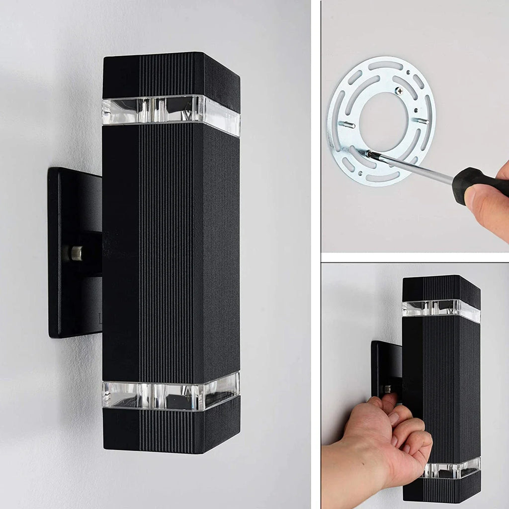 Outdoor IP65 waterproof up and down emitting LED wall lights, acrylic garden balcony porch - Wall Light