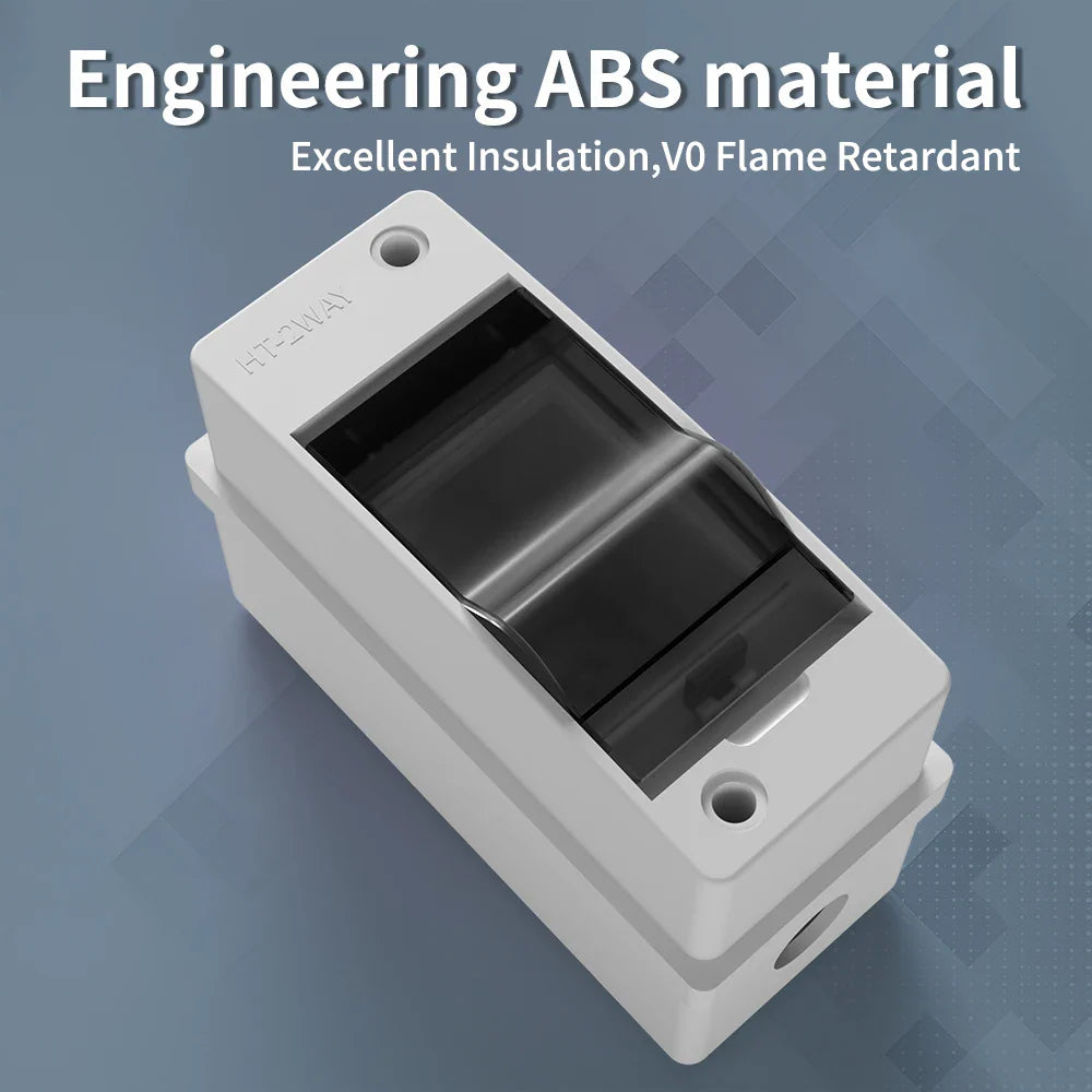 Distribution Box HT Series Junction Box 2/3 Way PC Plastic Outdoor Electrical IP65 - Home Improvement - view 5