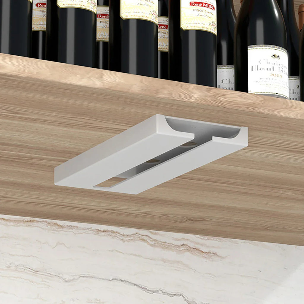 Under Cabinet Upside Down Wine Glass Holder - For Wine Glasses/Champagne Glasses - Cabinet Organizer - view 2