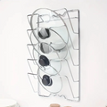 Space-saving pot lid organizer Non-slip design Safe storage of kitchen supplies - Cabinet Organizer
