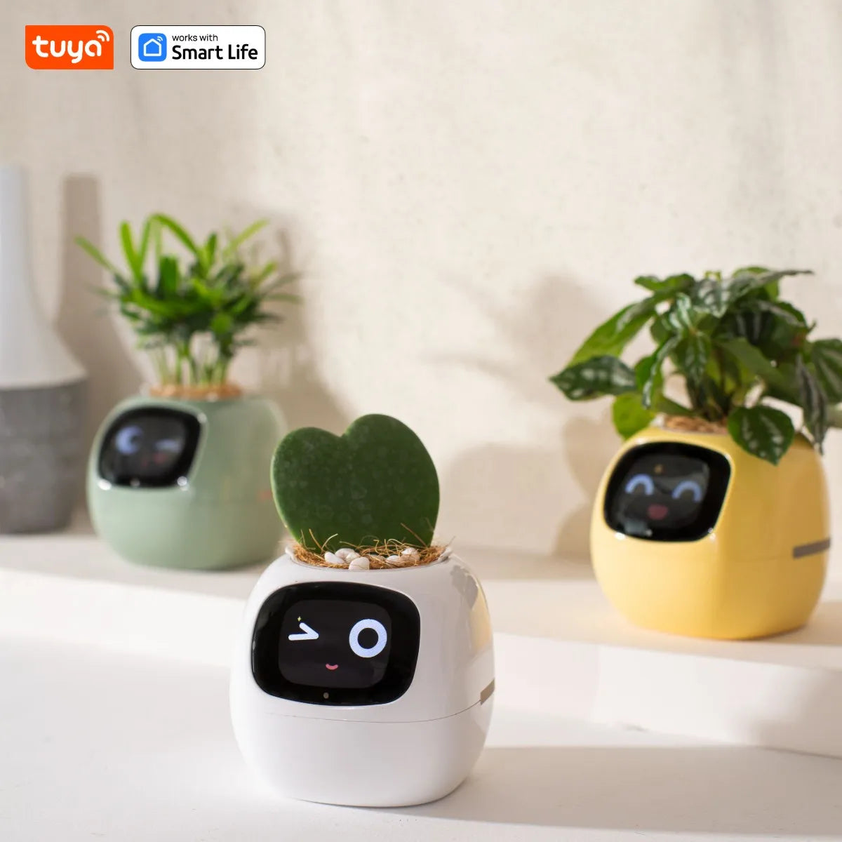 Gen1 Tuya Ivy Smart Planter, Endless Fun Over 49 Rich Expressions, 7 smart sensors, AI - Home Improvement - view 5