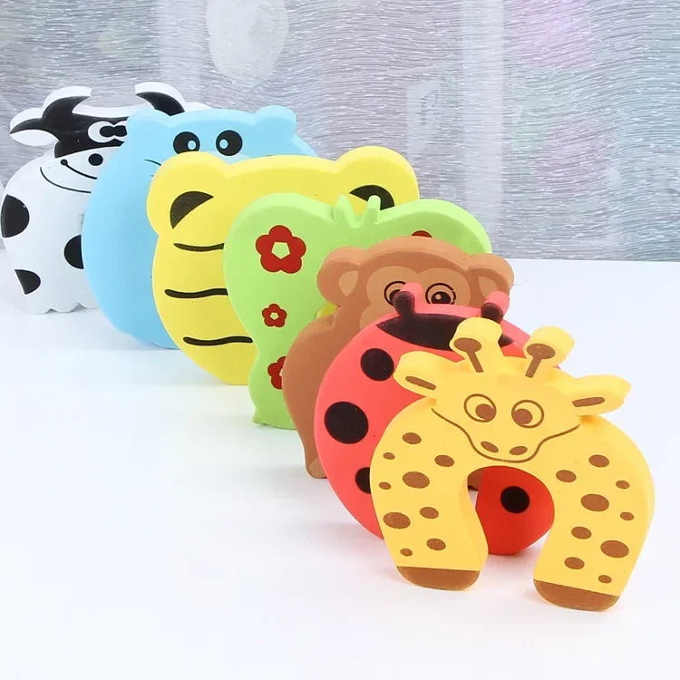 5pcs/lot Silicone Doorways Gates Decorative Door Stopper Baby Safety Care Cartoon - Home Improvement - view 7