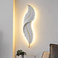 Nordic feather wall lamp, living room, bedroom, headboard, foyer, creative feather - Wall Light