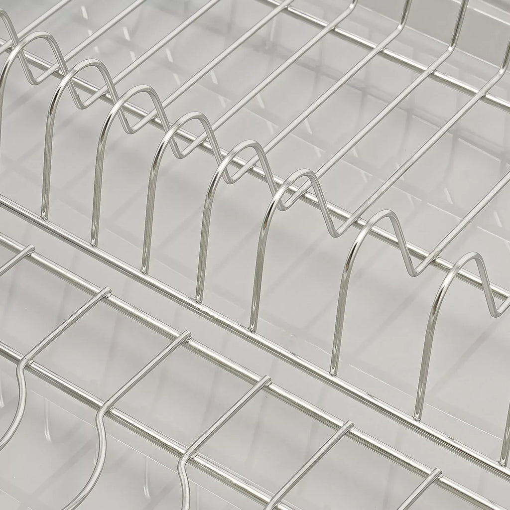 Modern Pull Out Dish Drainer Drawer Bottom-Mounted Slide Out Storage Shelf for Kitchen - Dish Drying Rack - view 6