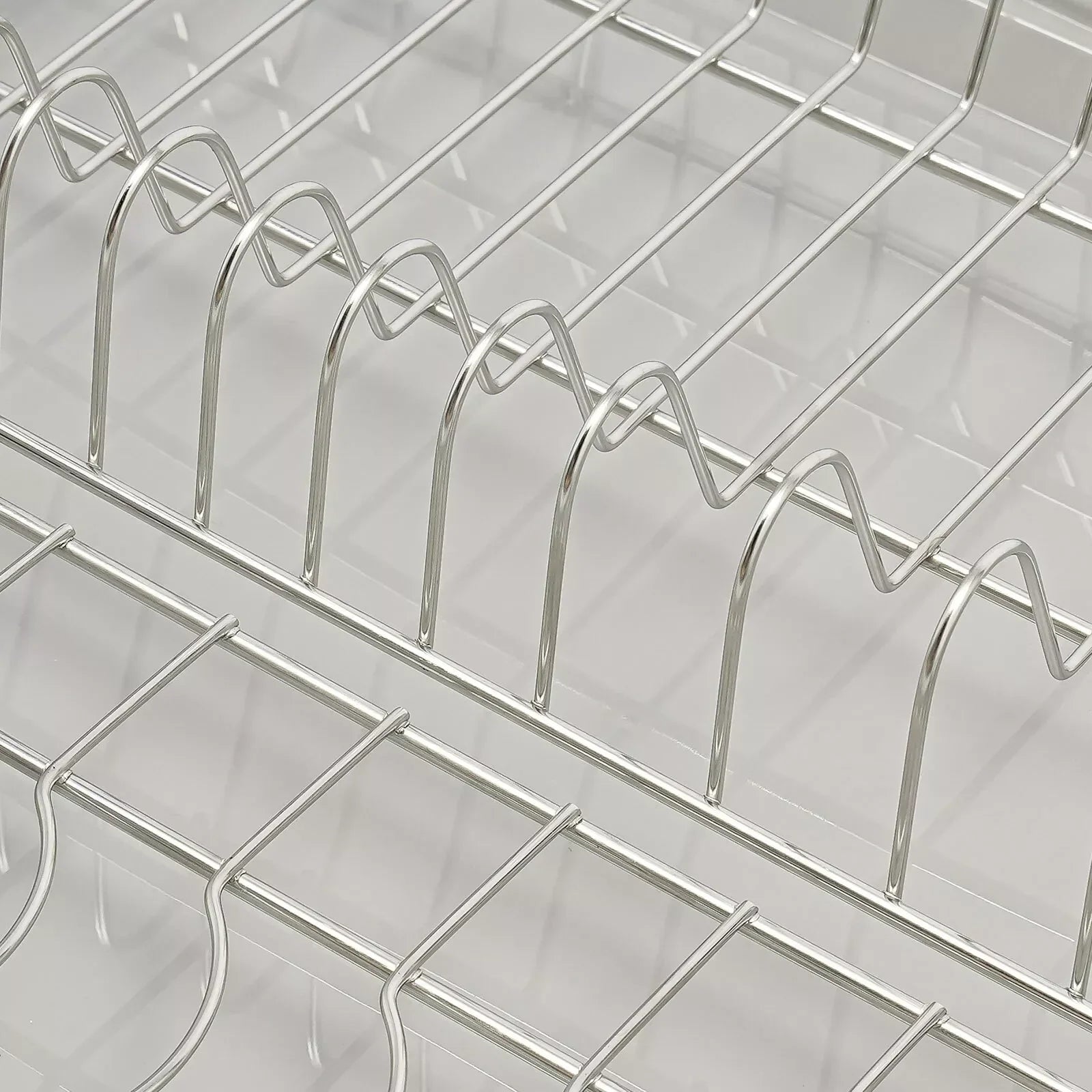 Modern Pull Out Dish Drainer Drawer Bottom-Mounted Slide Out Storage Shelf for Kitchen - Dish Drying Rack - view 6