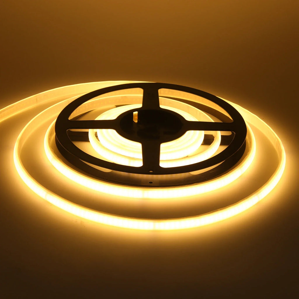 220V Led Ribbon COB Neon Strip Light with EU Plug 240LEDs/m Built-in IC Adhesive - LED Strip Light - view 8