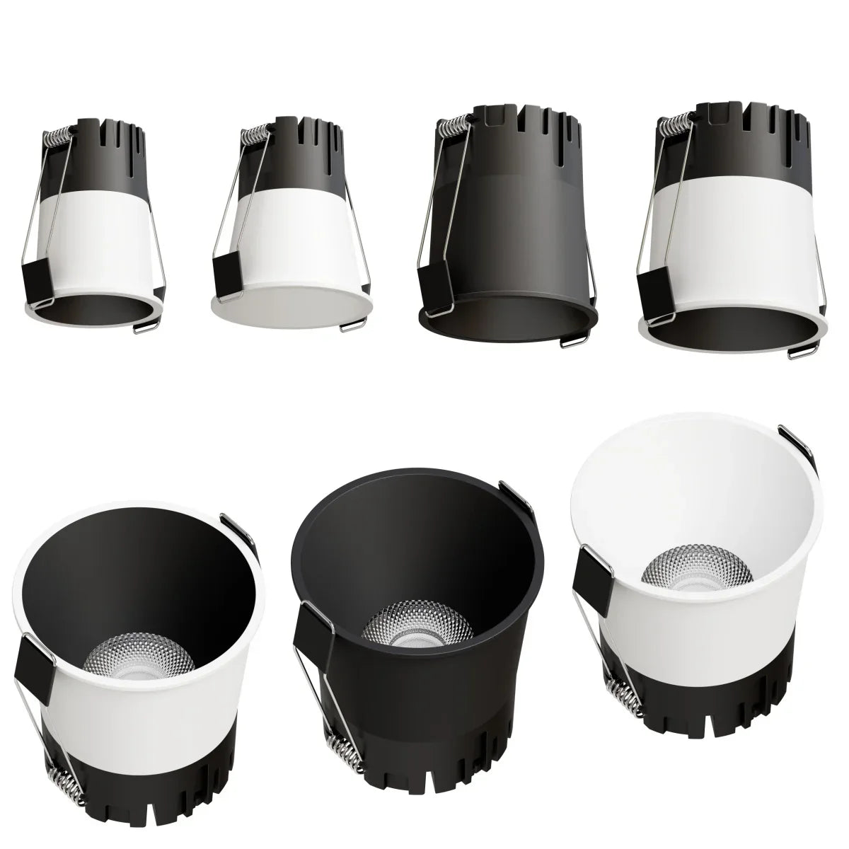LED Recessed Downlight Black Modern Spotlight Indoor Anti-glare CRI97 Aluminum Ceiling - LED Flood Light - view 2