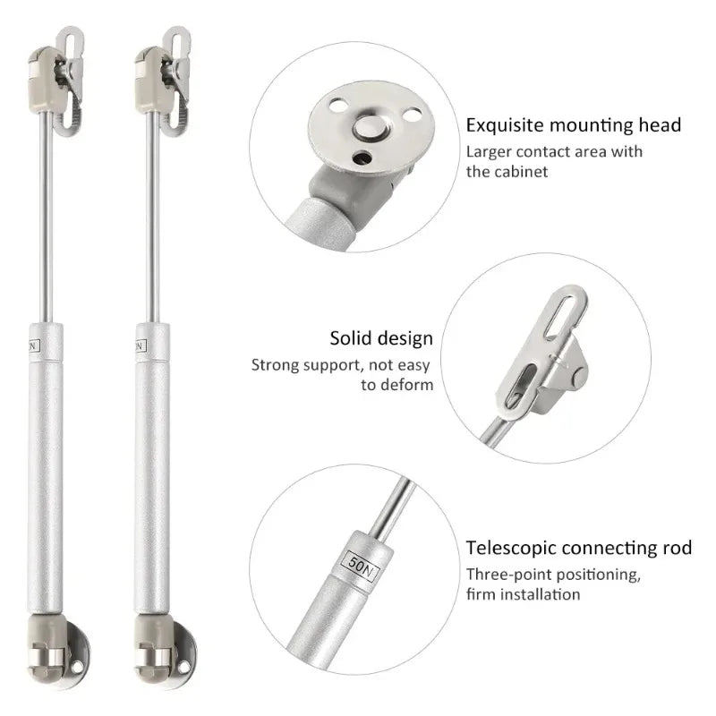 1 Pc Cabinet Joint Gas Spring Universal Shock Absorber Hydraulic Lift Support Strut Bar - Cabinet Organizer - view 8