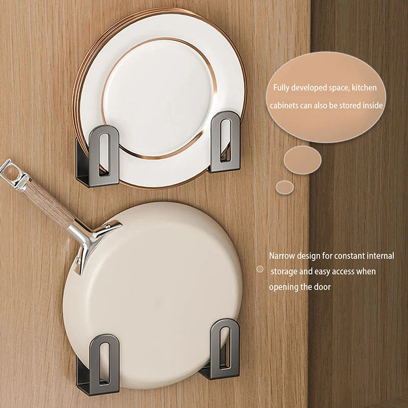 2Pcs/set Cutting Board Pot Cover Rack Sink Sponge Organizer Bathroom Multifunctional - Cabinet Organizer - view 3
