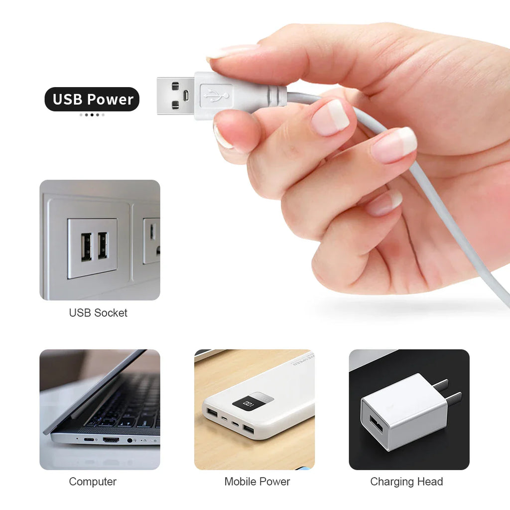 DC5V COB LED Strip Light with Dimmable Remote Control 1/2/3/5M White/Warm White USB LED - LED Strip Light - view 3