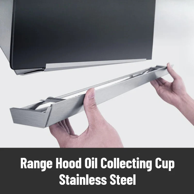 Adjustable Range Hood Oil Collecting Box Universal Stainless Steel Kitchen Range Hood - Home Improvement - view 5