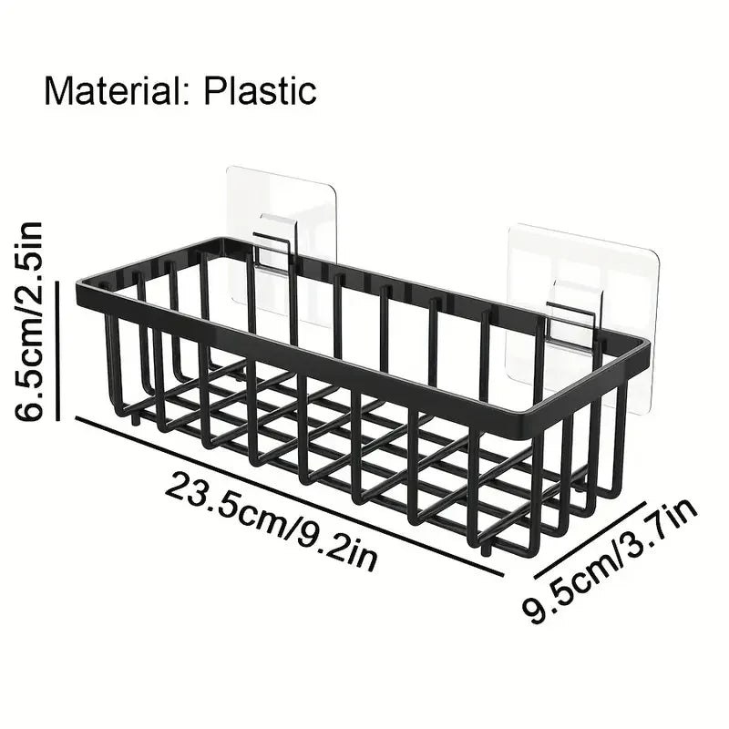 Punch-free Kitchen Sink Storage Rack Wall-mounted Spice Rack Multi-purpose Sponge - Storage Shelf - view 5