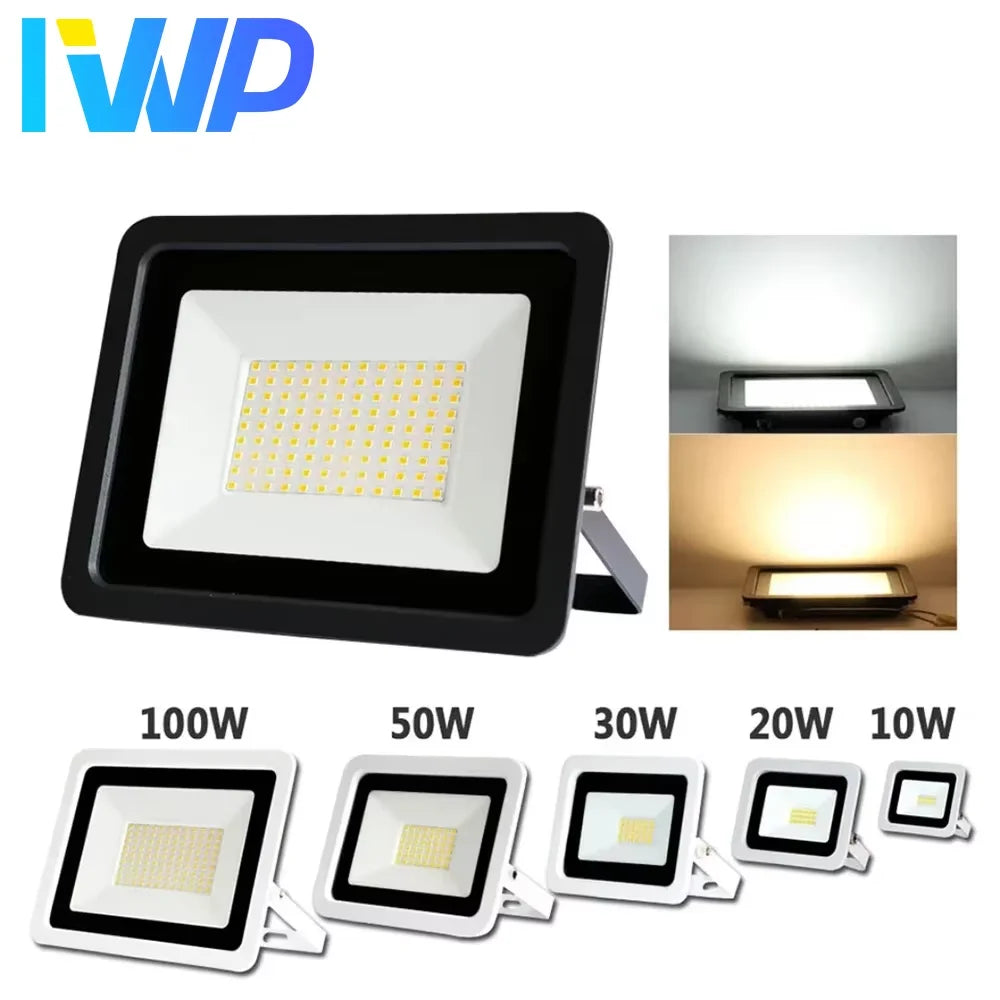 LED Flood Light 10W 20W 30W 50W 100W 220V IP68 Waterproof Outdoor Spotlight Garden - LED Flood Light