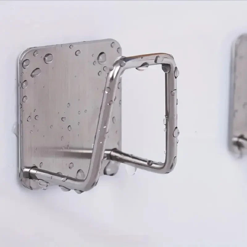 2/4Pcs Stainless Steel Sponge Holder For Kitchen Sink No Punching Sponge Holder Wall Mount - Organizer - view 5