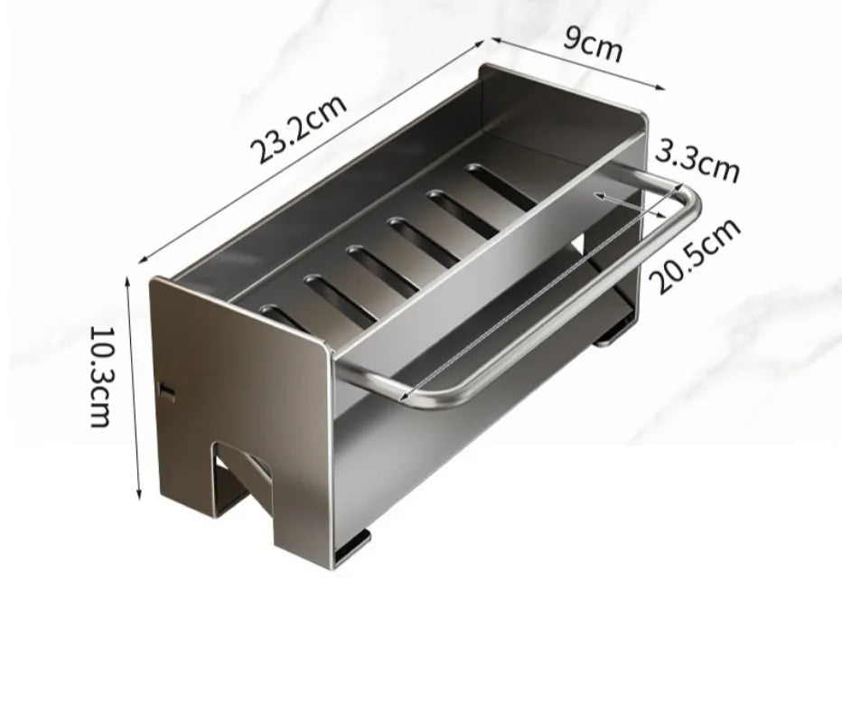 Kitchen Shelf Floor Countertop Faucet Sink Supplies Household Seasoning Rag Storage - Kitchen Faucet - view 3