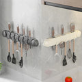 Household Kitchen Plastic Suction Cup Hook Storage Rack Wall Hanging Space Saving - Storage Shelf