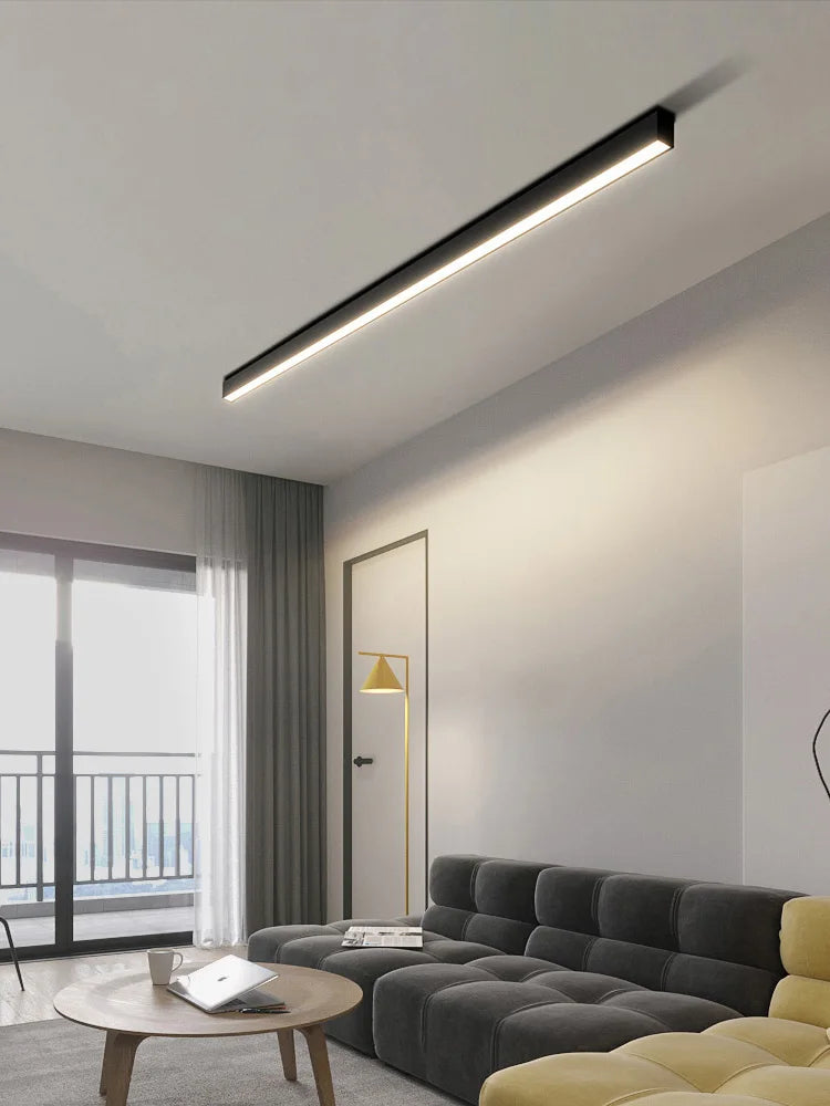 Modern Long Strip Ceiling Light Surface Mounted Minimalist Aisle Lamp Living Room - Lighting - view 2