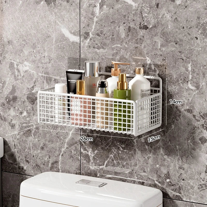 Kitchen Wall Mount Storage Rack Non Perforated Wall Mounted Storage Rack Wall Shelf Spice - Storage Shelf - view 3