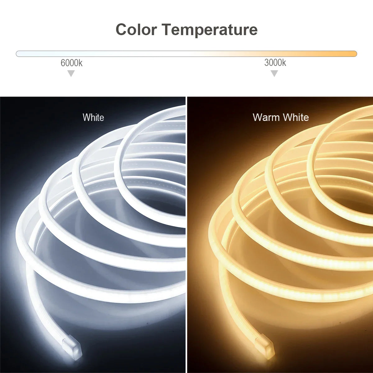 35M 30M COB Neon Strip Light 288LEDs/M High Density Pure Silicone Tube Soft Waterproof - LED Strip Light - view 3