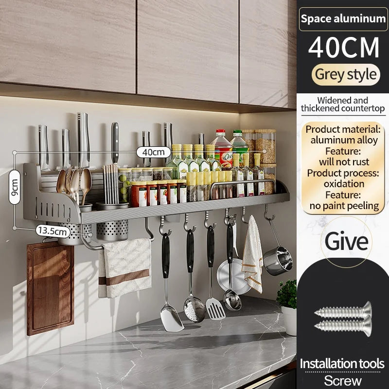 Kitchen Spice Storage Knives Holder Knife Stand Spice Rack Organizer Knives Holder - Cabinet Organizer - view 7