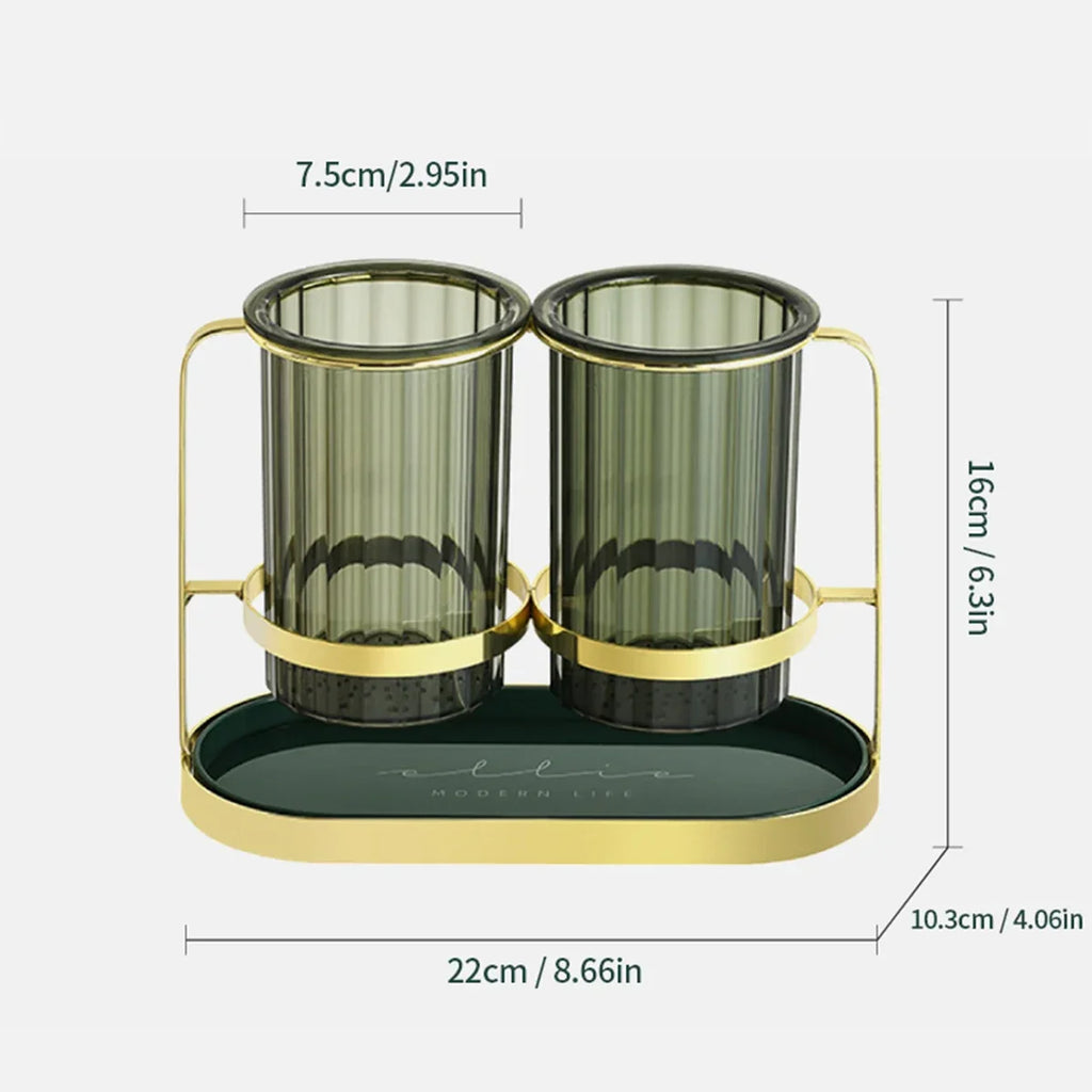 Light Luxury Simple Kitchen Drained Spoon Chopsticks Organizer Box Household ABS - Cabinet Organizer - view 6